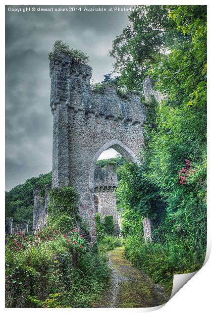 Gwrych Castle Collection 39 Print by stewart oakes