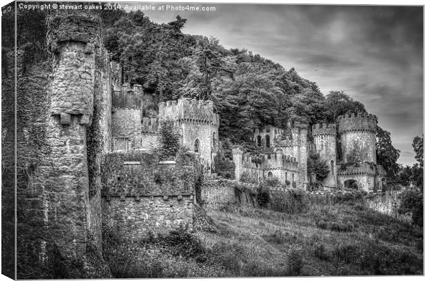 Gwrych Castle Collection 41 Canvas Print by stewart oakes