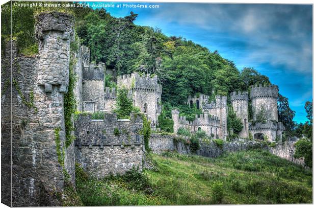 Gwrych Castle Collection 42 Canvas Print by stewart oakes