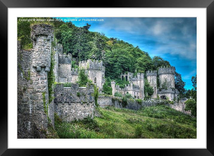 Gwrych Castle Collection 42 Framed Mounted Print by stewart oakes