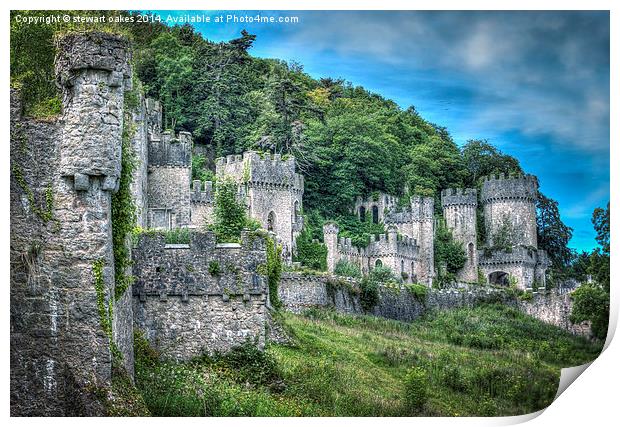 Gwrych Castle Collection 42 Print by stewart oakes