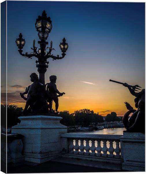 Pont Alexandre III, Paris, France Canvas Print by Mark Llewellyn