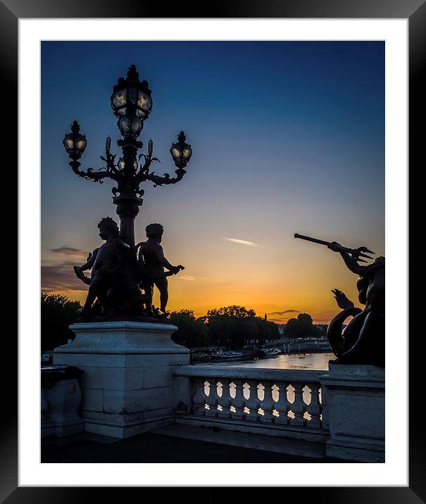 Pont Alexandre III, Paris, France Framed Mounted Print by Mark Llewellyn