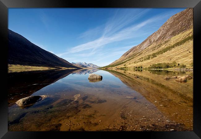 Loch Etive reflections Framed Print by Stephen Taylor