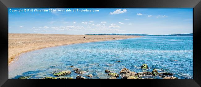 Hurst Spit Framed Print by Phil Wareham