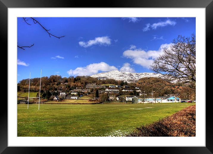 Playing Fields of Coniston Framed Mounted Print by Tom Gomez