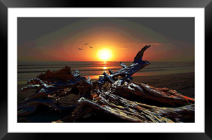 Fabulous Sunset Framed Mounted Print by james balzano, jr.