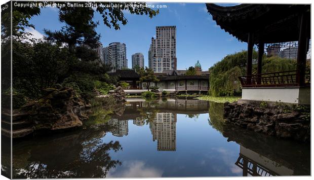Chinese garden vancouver Canvas Print by Leighton Collins