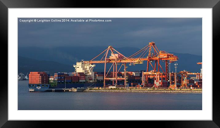 Vancouver docklands Framed Mounted Print by Leighton Collins