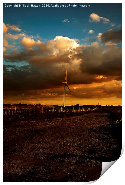 Turbine Print by Nigel Hatton