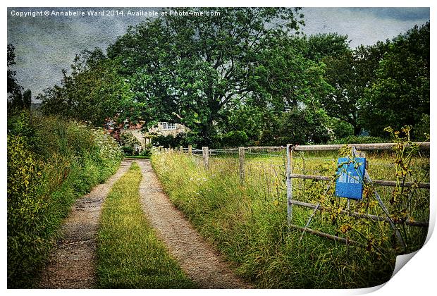 Hidden Country Cottage. Print by Annabelle Ward