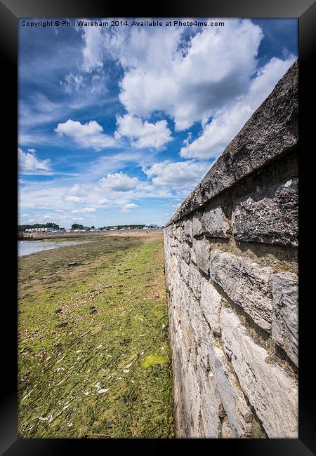 Clouds over Keyhaven Framed Print by Phil Wareham
