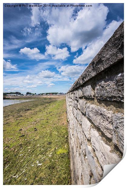 Clouds over Keyhaven Print by Phil Wareham