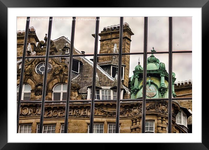 Reflections of Newcastle Framed Mounted Print by Ray Pritchard