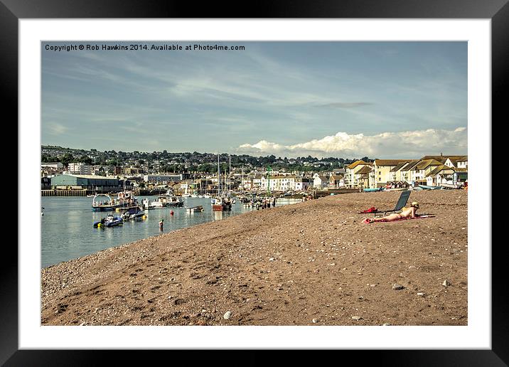 Teignmouth Summer Framed Mounted Print by Rob Hawkins