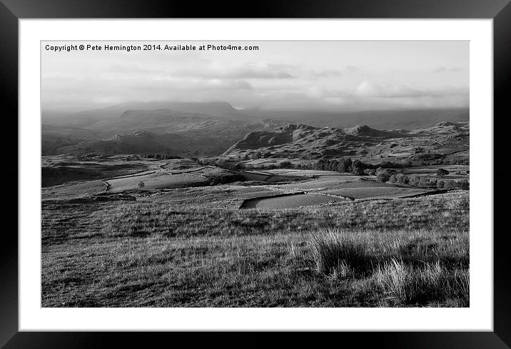 Birker Moor in Cumbria Framed Mounted Print by Pete Hemington