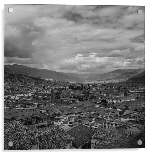 Cusco City - Peru Acrylic by Joanna Pantigoso