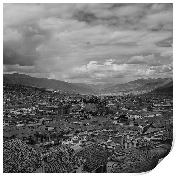 Cusco City - Peru Print by Joanna Pantigoso