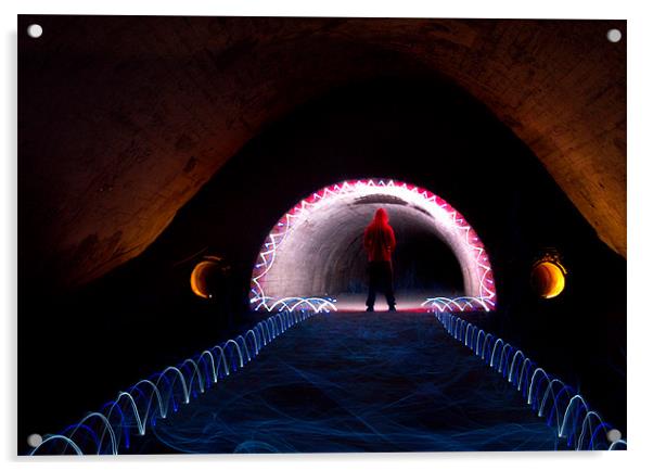 tunnel fun Acrylic by chief rocka