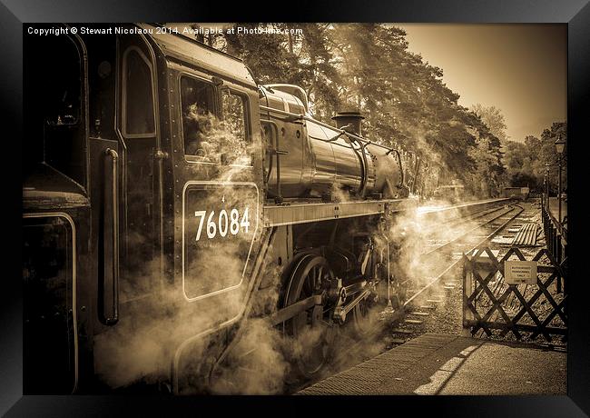 Sheringham Steam Train Framed Print by Stewart Nicolaou