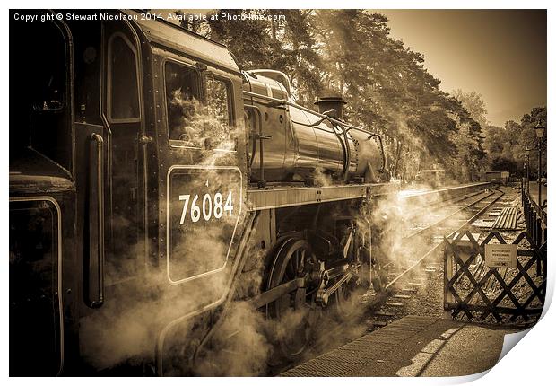 Sheringham Steam Train Print by Stewart Nicolaou