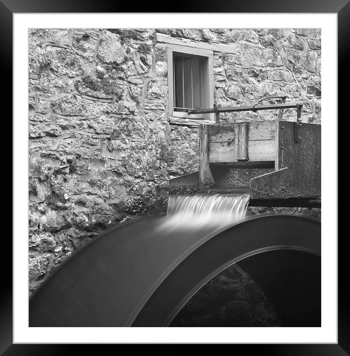 Water Wheel Framed Mounted Print by Andy Heap