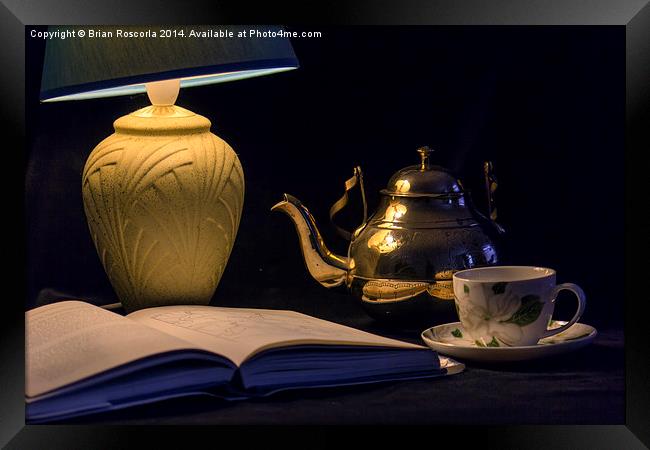 Tea and a Good Book Framed Print by Brian Roscorla