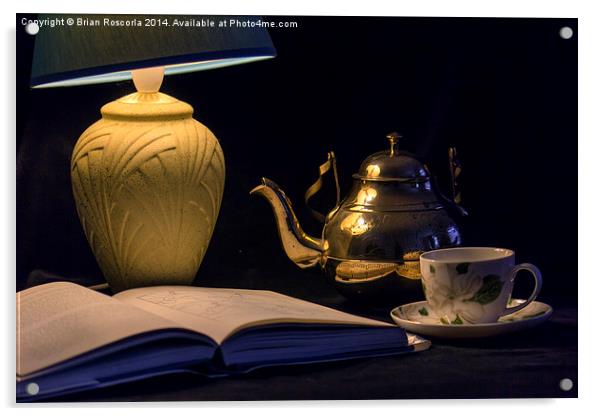 Tea and a Good Book Acrylic by Brian Roscorla