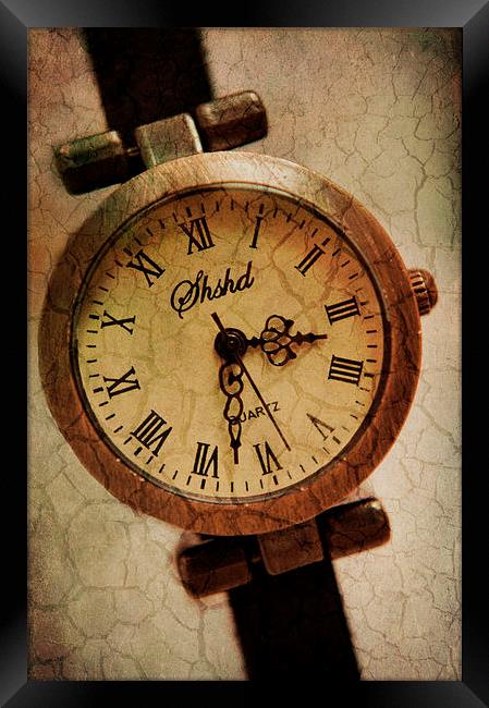 Time Framed Print by Sarah Couzens
