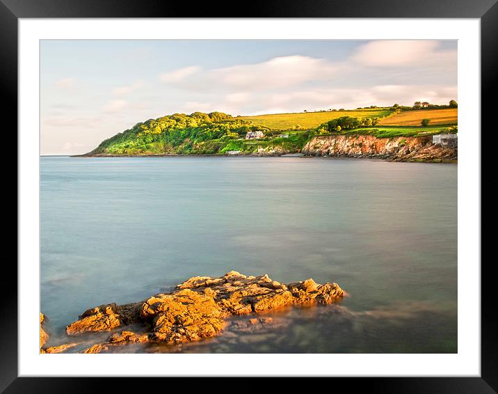 Falmouth Beach Sunset Framed Mounted Print by Clive Eariss