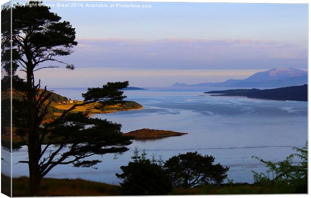 The Kyles of Bute (landscape) Canvas Print by Jane Braat