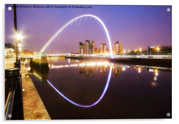 Baltic Exchange & Millenium Bridge Acrylic by Wayne Molyneux