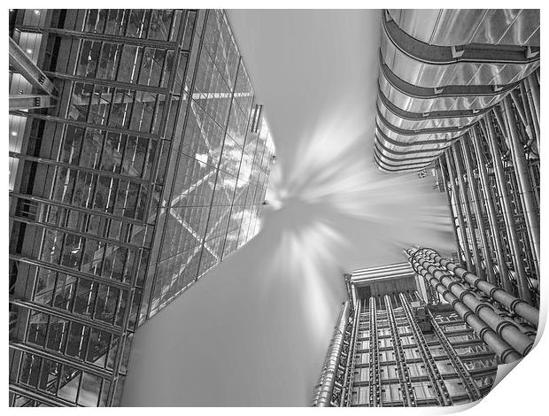 Lloyds Building London Print by Clive Eariss