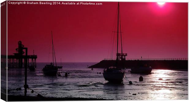Herne Bay Sunset Canvas Print by Graham Beerling
