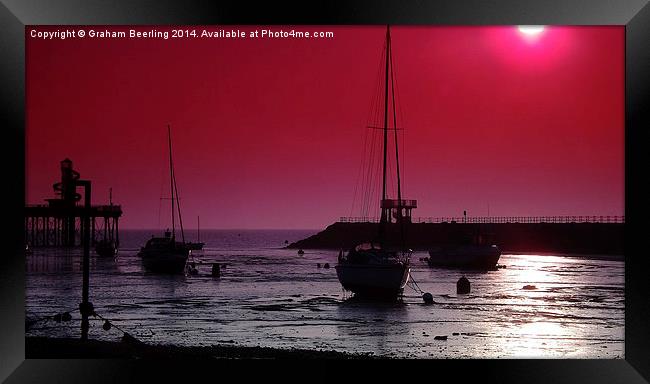 Herne Bay Sunset Framed Print by Graham Beerling