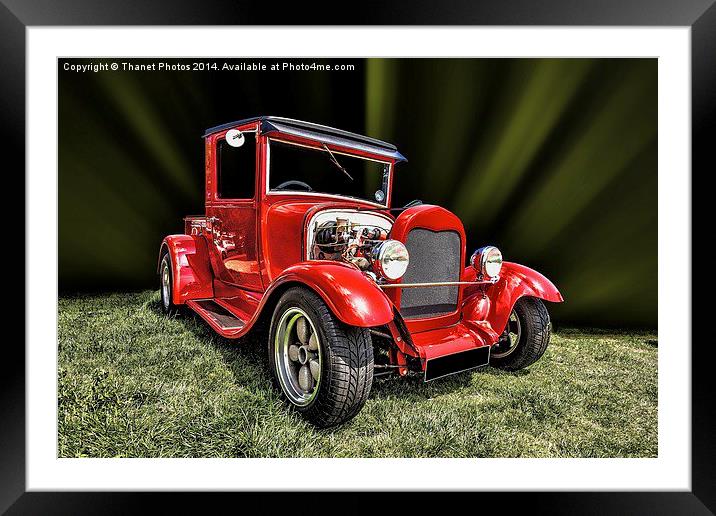 Hot rod Framed Mounted Print by Thanet Photos