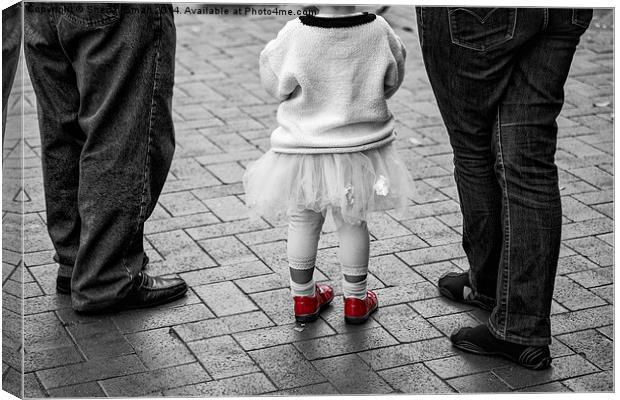 Little red shoes Canvas Print by Sheila Smart