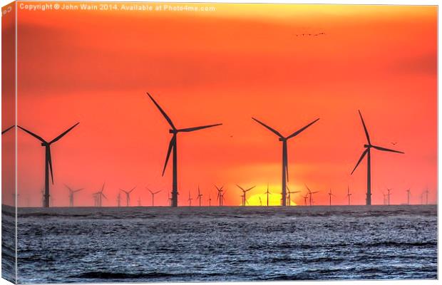 The Power of Wind Canvas Print by John Wain