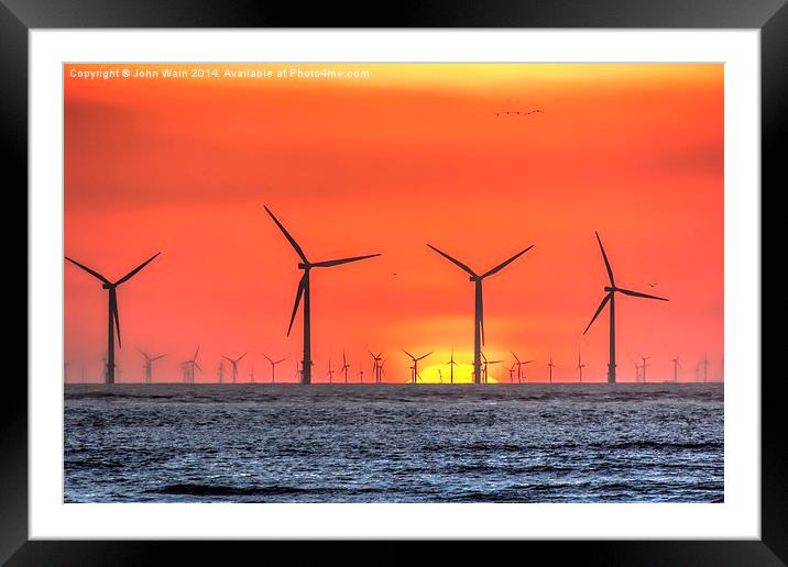 The Power of Wind Framed Mounted Print by John Wain