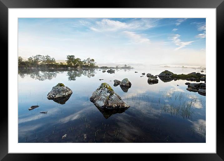 Lochan na h-Achlaise Rannoch Moor Framed Mounted Print by Stephen Taylor