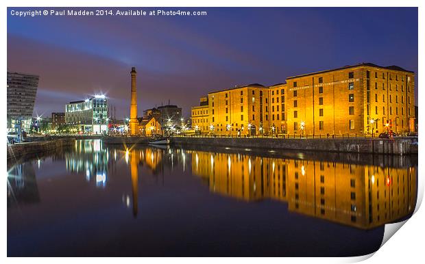 Canning Dock - Liverpool Print by Paul Madden