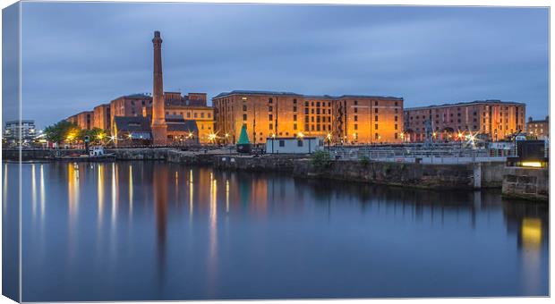 Albert Dock from the Canning Dock Canvas Print by Paul Madden
