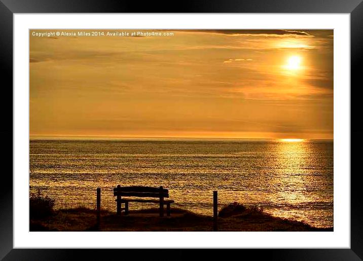 Take a Seat at Croyde Framed Mounted Print by Alexia Miles