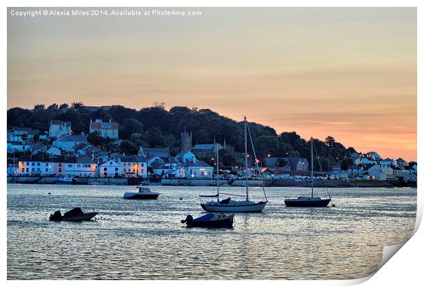 Sunset Instow Print by Alexia Miles