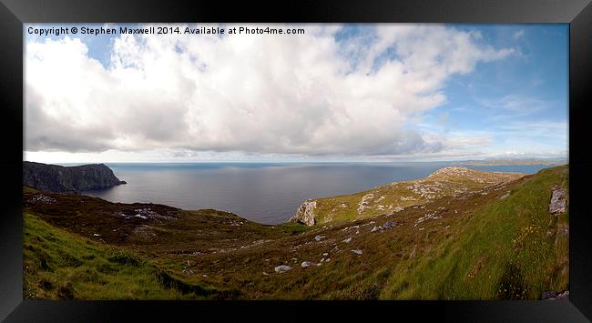 Horn Head View Framed Print by Stephen Maxwell