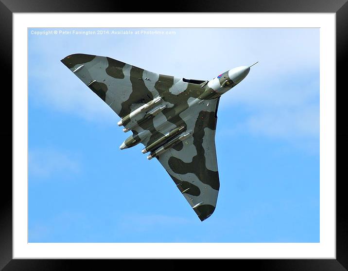 Vulcan XH558 Back Again......... Framed Mounted Print by Peter Farrington