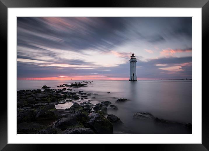 Perch rock lighthouse Framed Mounted Print by Paul Farrell Photography