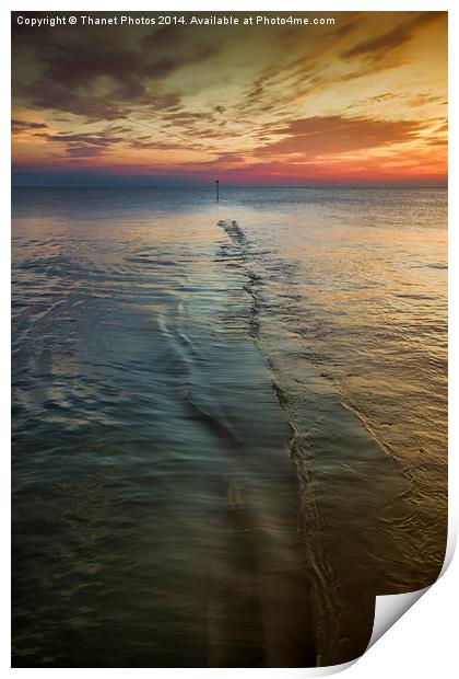 The Sea Print by Thanet Photos