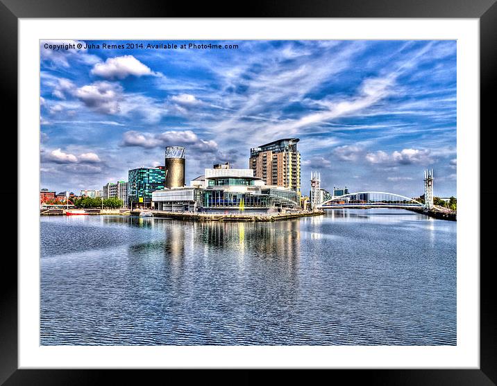 Salford Quays Summer Framed Mounted Print by Juha Remes