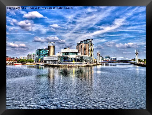 Salford Quays Summer Framed Print by Juha Remes